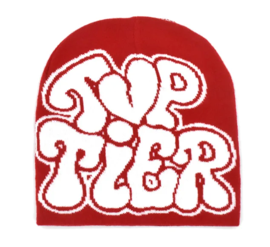 Knitted Unisex Broken Heart Design Y2K Womans Mens Winter Gothic Letter Tier Beanie Cap