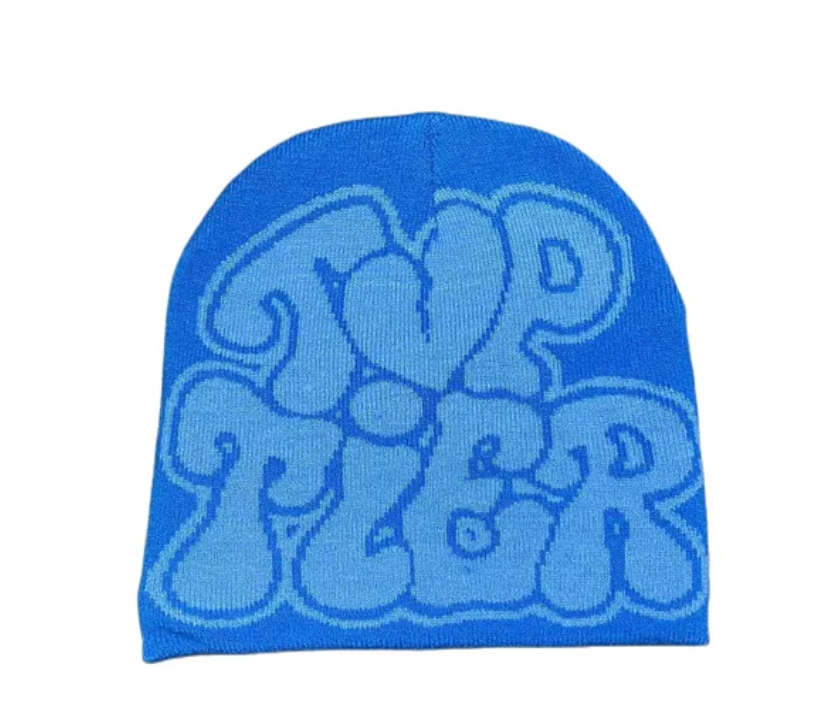 Knitted Unisex Broken Heart Design Y2K Womans Mens Winter Gothic Letter Tier Beanie Cap