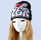 Knitted Unisex Broken Heart Design Y2K Womans Mens Winter Gothic Letter Tier Beanie Cap