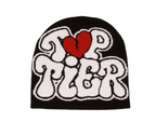 Knitted Unisex Broken Heart Design Y2K Womans Mens Winter Gothic Letter Tier Beanie Cap