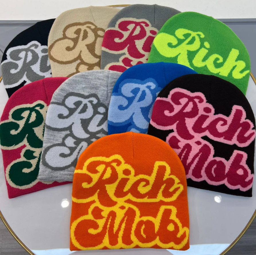 Knitted Men Woman Winter Beanie Trending Fashion Winter Y2K Skully Head Cap