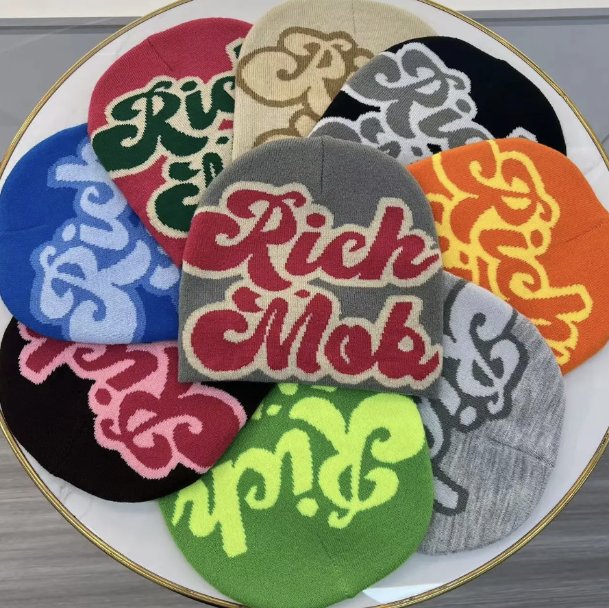 Knitted Men Woman Winter Beanie Trending Fashion Winter Y2K Skully Head Cap