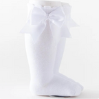 Kids Knee High Baby Girl Cotton Long Bow Socks for Girls