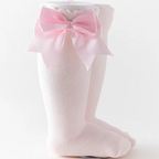 Kids Knee High Baby Girl Cotton Long Bow Socks for Girls