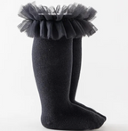 Kids Short Long Ruffle Knee High Ankle Soft Cotton Socks