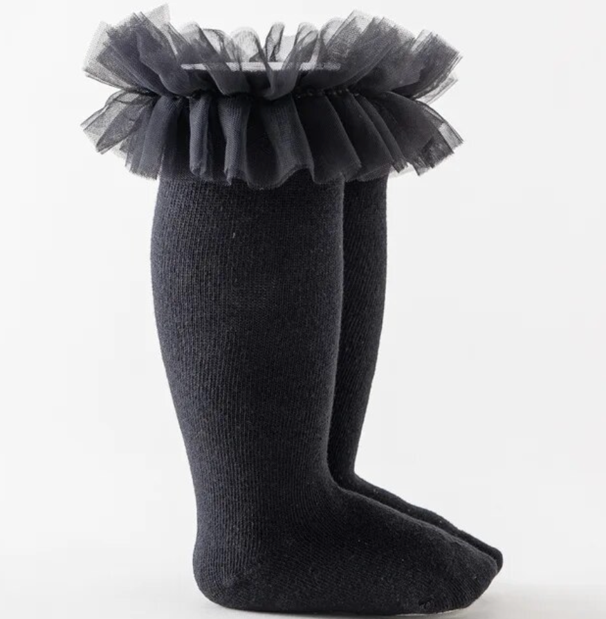 Kids Short Long Ruffle Knee High Ankle Soft Cotton Socks