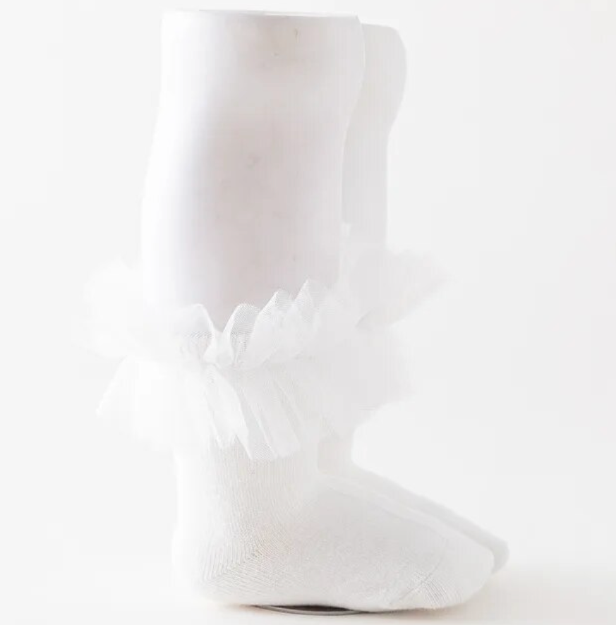 Kids Short Long Ruffle Knee High Ankle Soft Cotton Socks