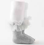 Kids Short Long Ruffle Knee High Ankle Soft Cotton Socks