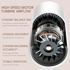 High Speed Low Noise Hair Dryer Quick Drying White Electric Turbine Airflow Dryer