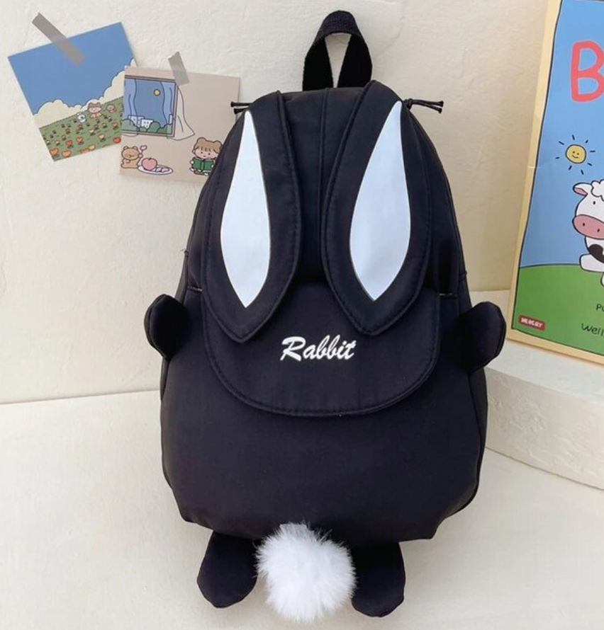 Children School Bunny Rabbit Backpack Cute Boy Girls Travel Bag