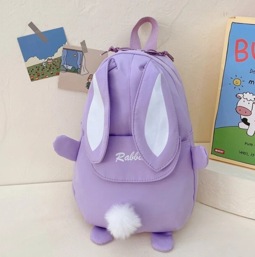 Children School Bunny Rabbit Backpack Cute Boy Girls Travel Bag
