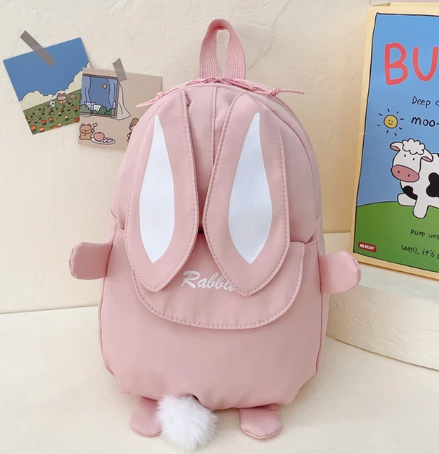 Children School Bunny Rabbit Backpack Cute Boy Girls Travel Bag