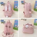 Children School Bunny Rabbit Backpack Cute Boy Girls Travel Bag