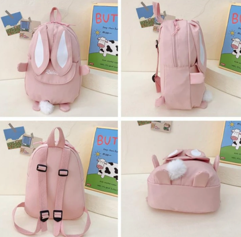 Children School Bunny Rabbit Backpack Cute Boy Girls Travel Bag