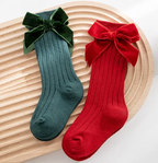 Baby Girl Bow Sock Long Cotton Design Sock