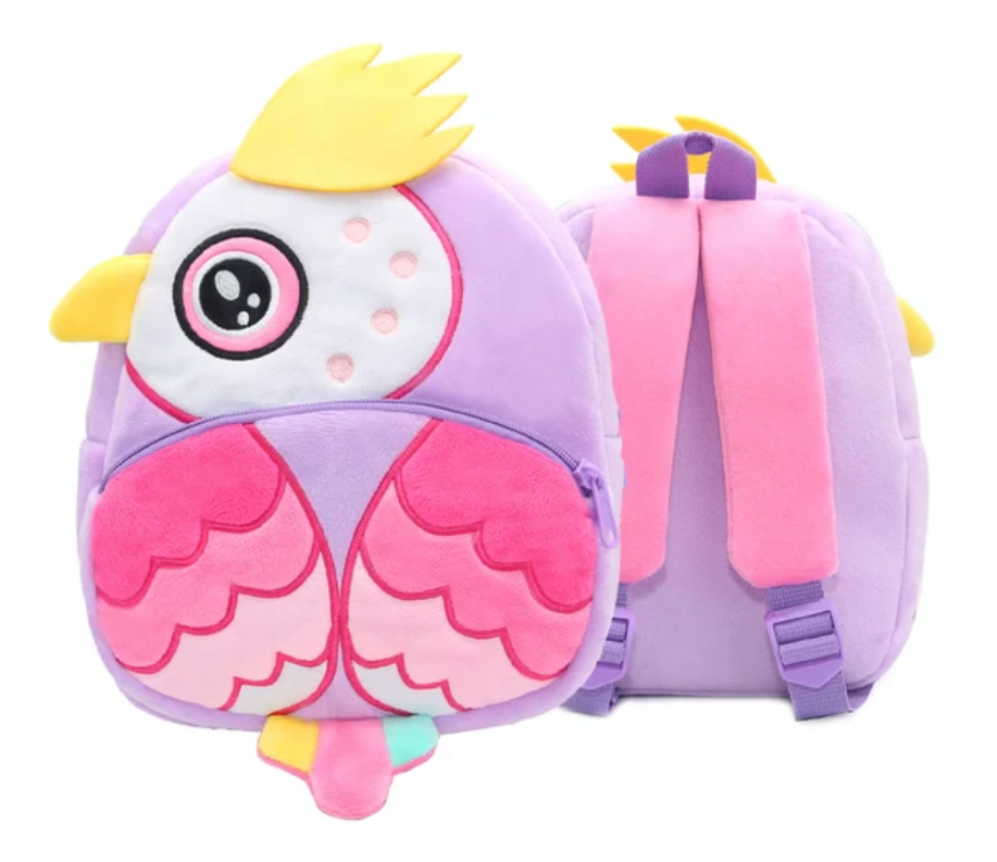 Cartoon Cute Plush Animal Kids Back Pack School Girl Boy Tote Bag