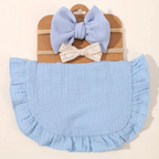 3Pcs Baby Bib Newborn Spit Up Towel Accessory Matching Set Burp Cloth