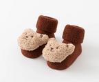 Cute Kids Nonslip Toddler Socks Teddy Bear Boy Girl Winter Cotton Feet Accessory