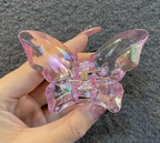 Butterfly Woman Acrylic Hair Claw Clip Girls Large Butterfly Clip