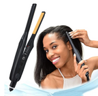 Pencil Hair Straightener Curler 2 In 1 Ceramic Flat Iron Short Hair Professional Straightener