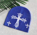Knitted Unisex Breathable Beanie Fashion Cross Hat Warm Handcrochet Headwear