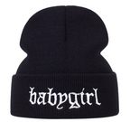 Knitted Baby Girl Stitched Unisex Beanie Hat Pattern Embroidered Scully Ski Cap