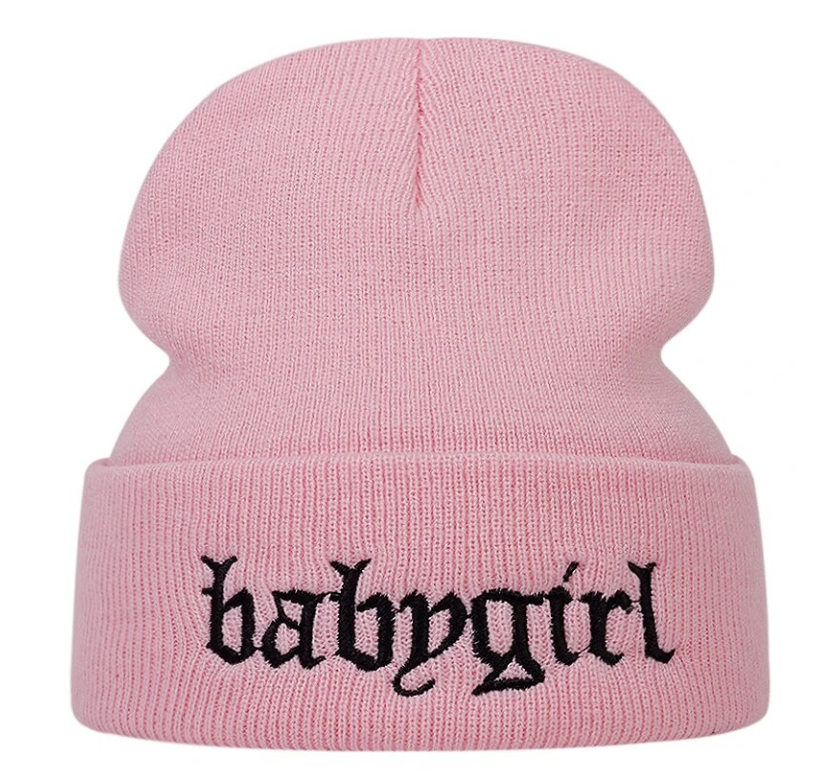 Knitted Baby Girl Stitched Unisex Beanie Hat Pattern Embroidered Scully Ski Cap