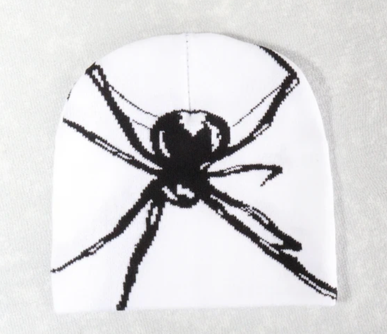Knitting Spider Cap Beanie Fashion Print Warm Winter Wool Unisex Skully Cap