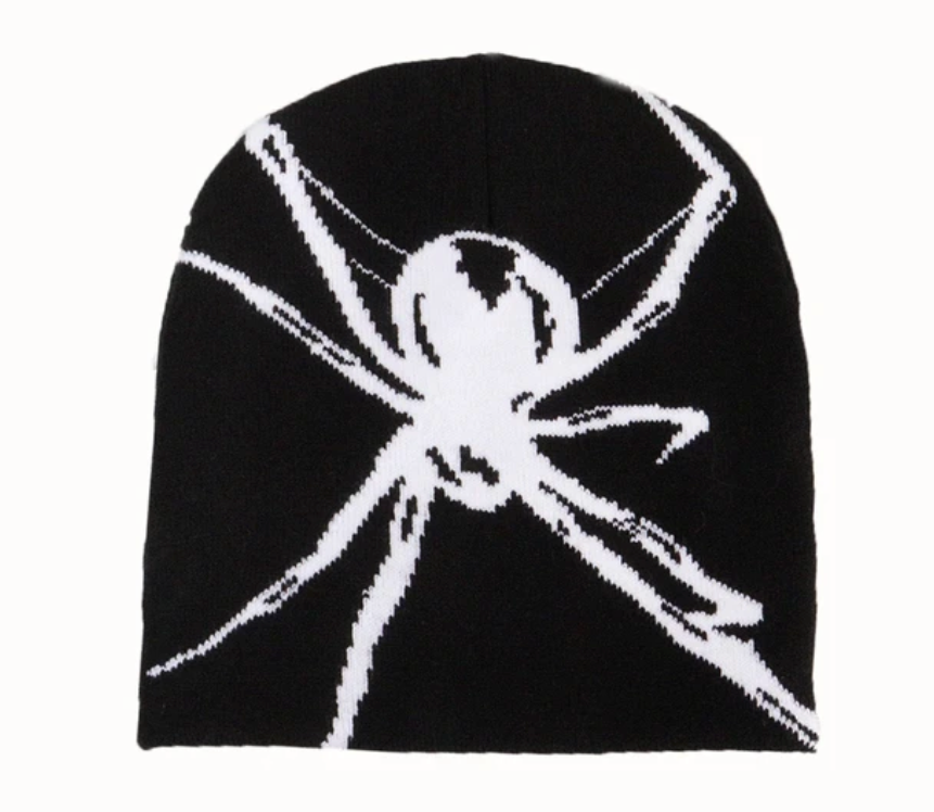 Knitting Spider Cap Beanie Fashion Print Warm Winter Wool Unisex Skully Cap