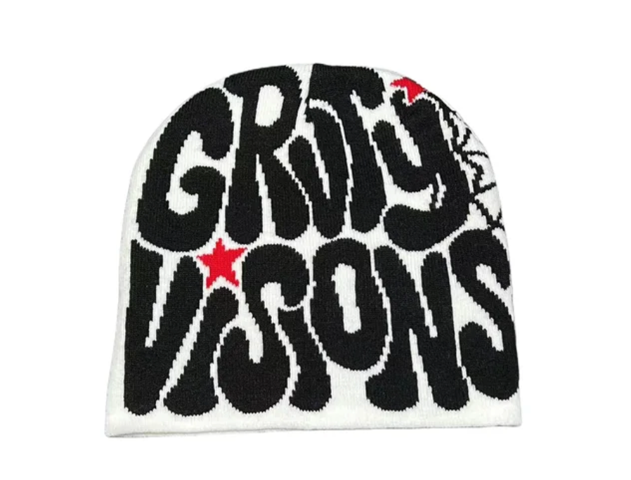 Knitted Vision Spider Web Y2K Unisex Scully Graphic Design Beanie Headwear