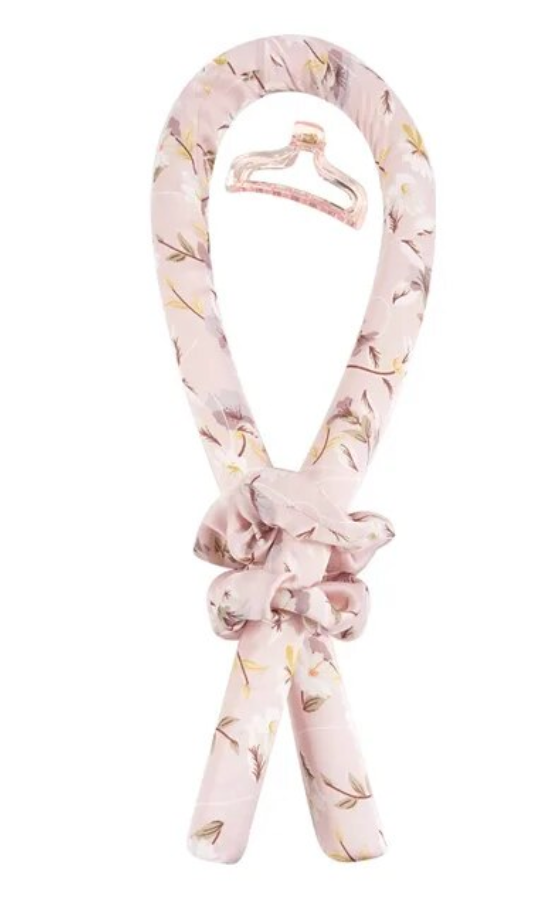 Womans Heatless Hair Curler Silk Ribbon Curling Rod Soft Styling Tool