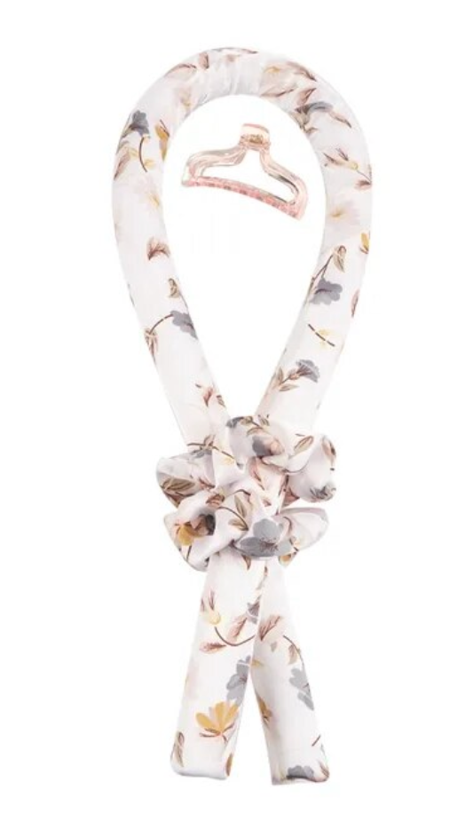 Womans Heatless Hair Curler Silk Ribbon Curling Rod Soft Styling Tool