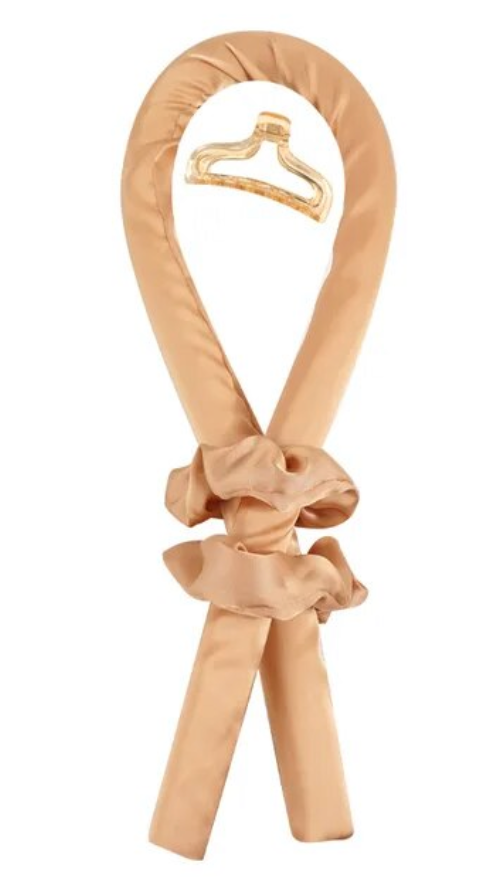 Womans Heatless Hair Curler Silk Ribbon Curling Rod Soft Styling Tool