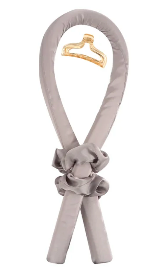 Womans Heatless Hair Curler Silk Ribbon Curling Rod Soft Styling Tool