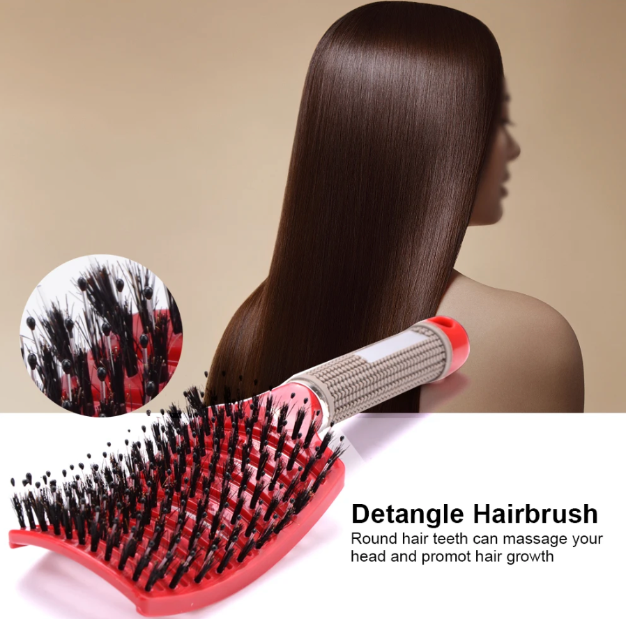 Scalp Massage Detangling Nylon Hair Brush Salon Hairdressing Styling Tool