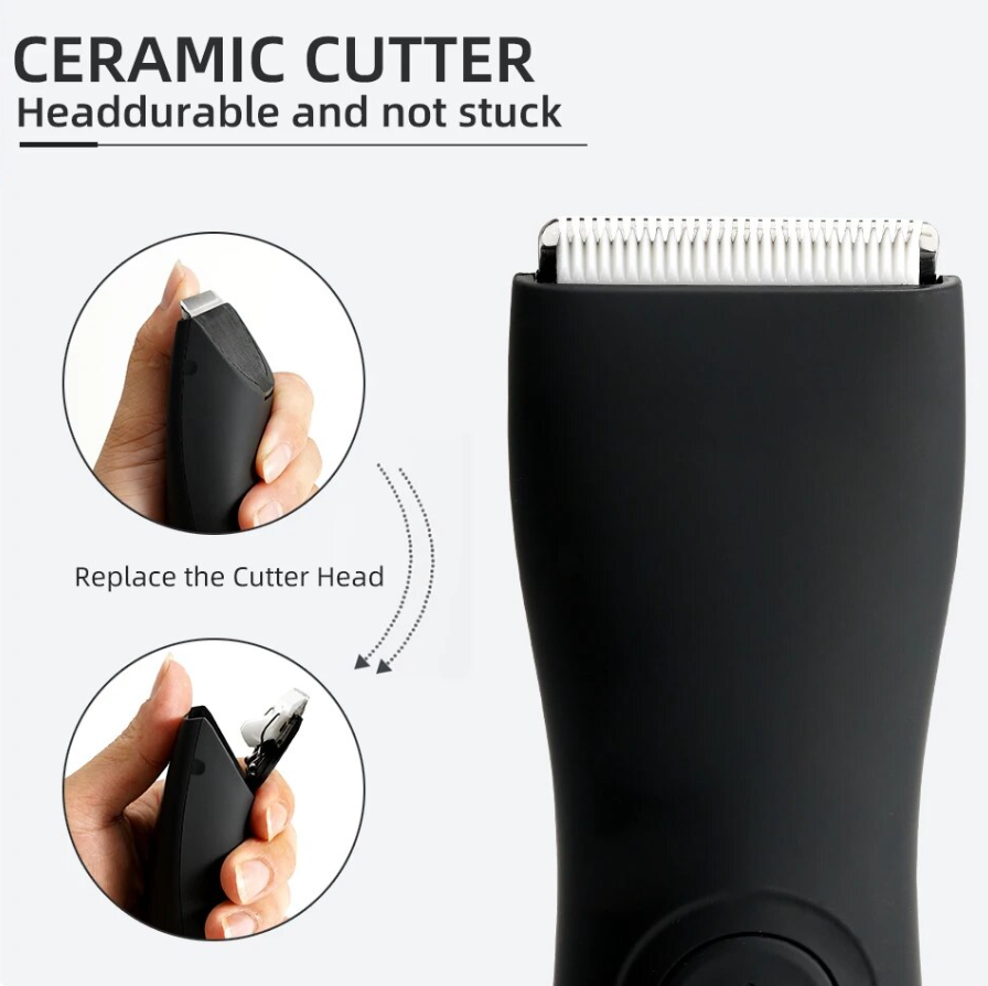 Mens Hair Trimmer Electric Waterproof Clippers With Attachments