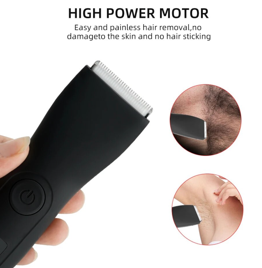 Mens Hair Trimmer Electric Waterproof Clippers With Attachments