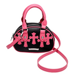 Pu Leather Womens Crossbody Luxury Cross Design Satchel Bag
