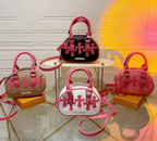 Pu Leather Womens Crossbody Luxury Cross Design Satchel Bag