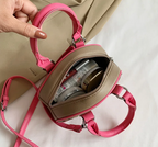 Pu Leather Womens Crossbody Luxury Cross Design Satchel Bag