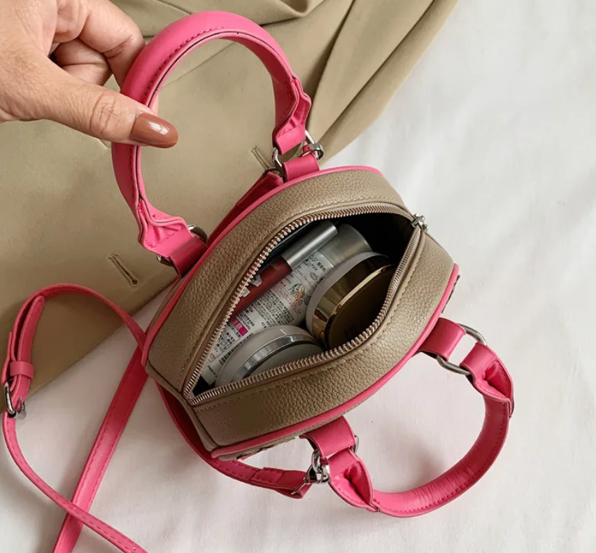 Pu Leather Womens Crossbody Luxury Cross Design Satchel Bag