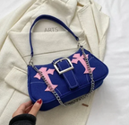 Y2K CrossBody Star Cross Design Chain Tote Purse Small Shoulder Bag