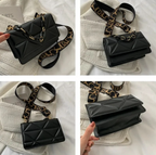 Womans Purse Pu Leather crossbody Stone Pattern Ladies Handbag