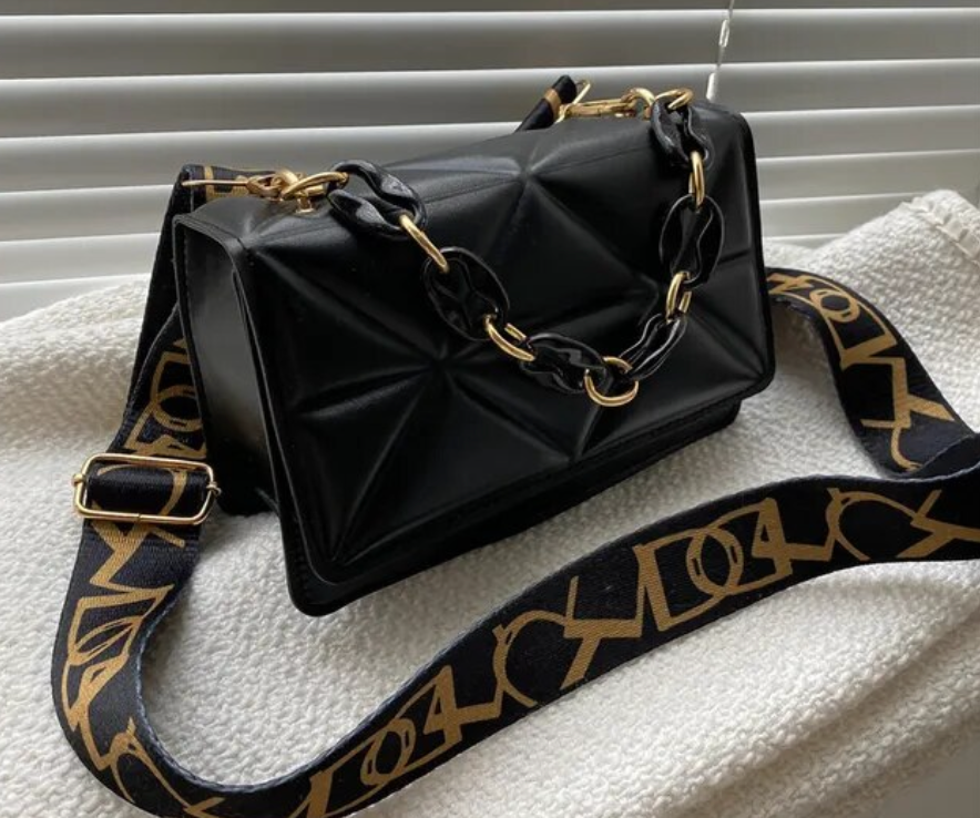 Womans Purse Pu Leather crossbody Stone Pattern Ladies Handbag