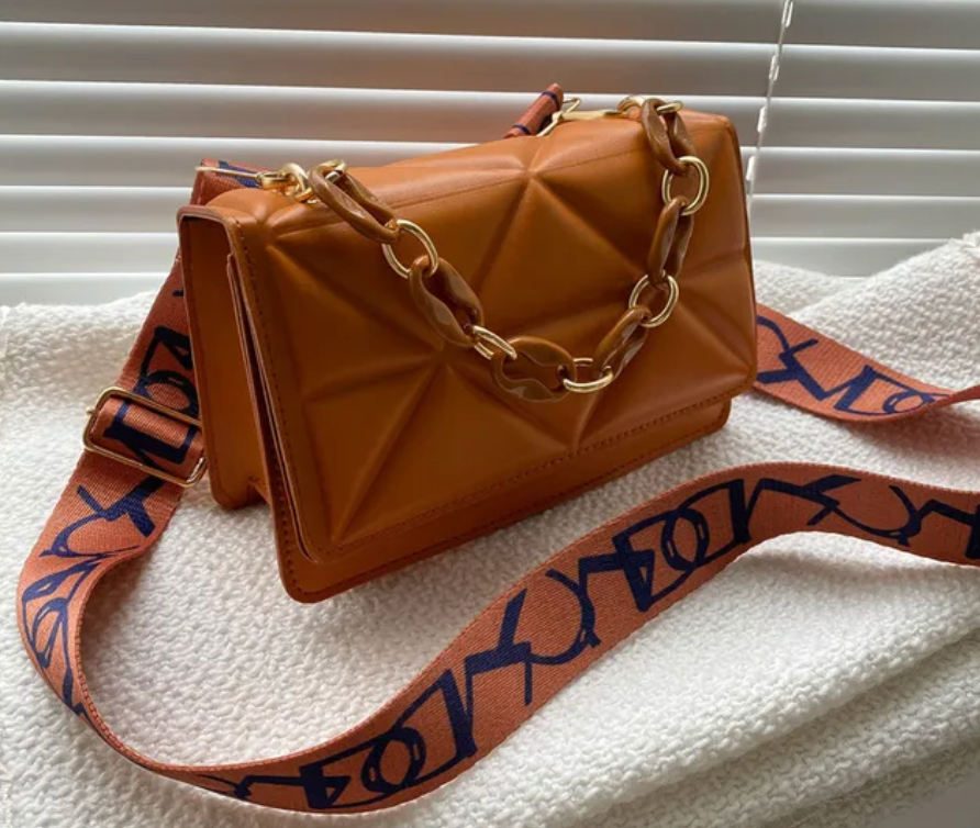 Womans Purse Pu Leather crossbody Stone Pattern Ladies Handbag