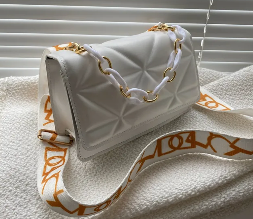 Womans Purse Pu Leather crossbody Stone Pattern Ladies Handbag