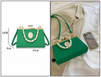 Luxury Womans Evening clutch Designer Bag With Pearls Crossbody  Elegant Purse