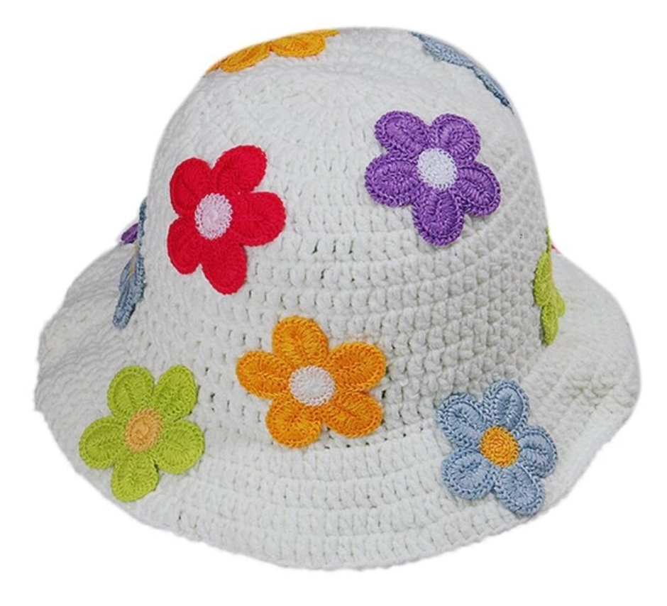 Flower Design 3D Decor Fisherman’s Bucket Hat Beanie Summer Trending Fashion