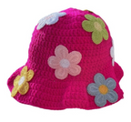 Flower Design 3D Decor Fisherman’s Bucket Hat Beanie Summer Trending Fashion