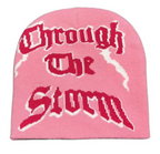 Graphic Knitted Embroidery Unisex The Storm Warm Winter Beanie Cap